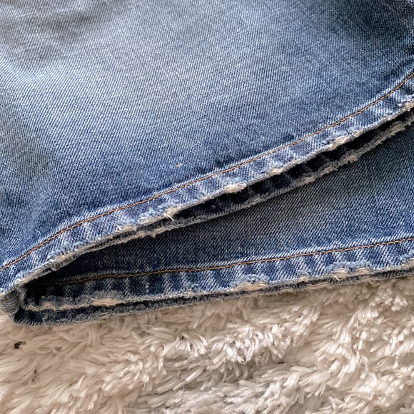 J. Crew denim distressed mini skirt size 2 - Picture 4 of 4